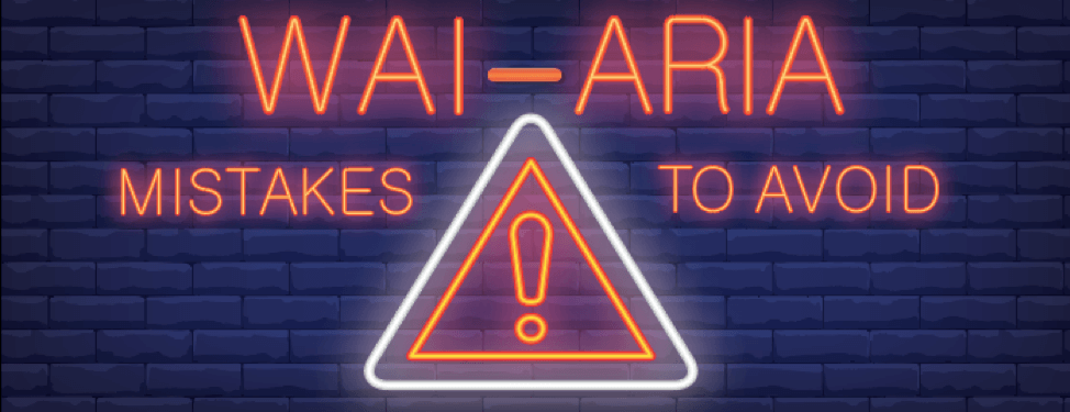 wai aria mistakes to avoid