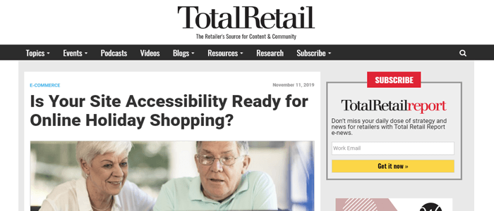 total retail holiday accessibility