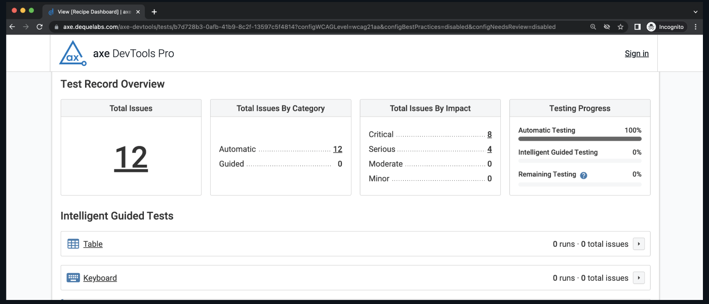 ShareTestRecord axeDevToolsExtensionRelease