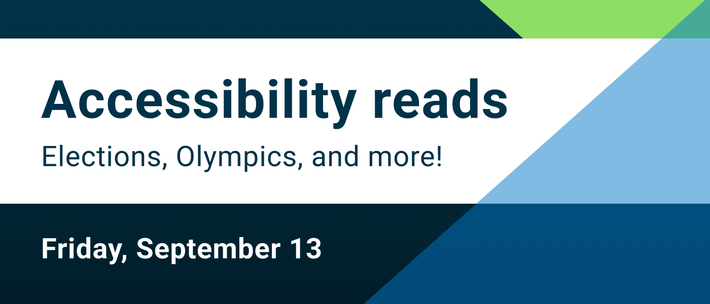 Accessibility reads September 13