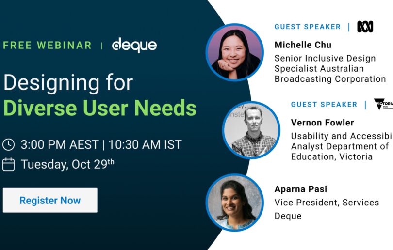 diverse user needs webinar