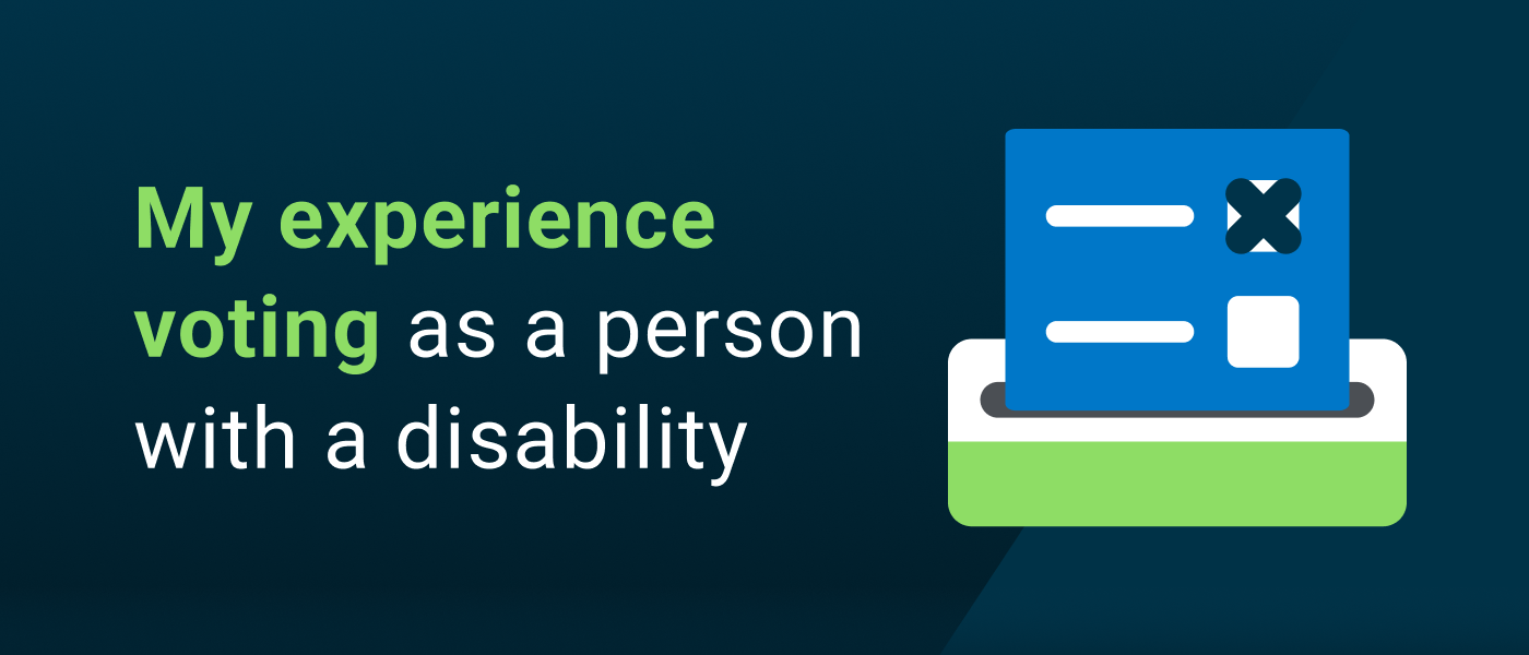 Experience voting with a disability blog