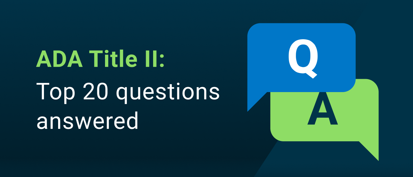 ADA Title II Top 20 questions