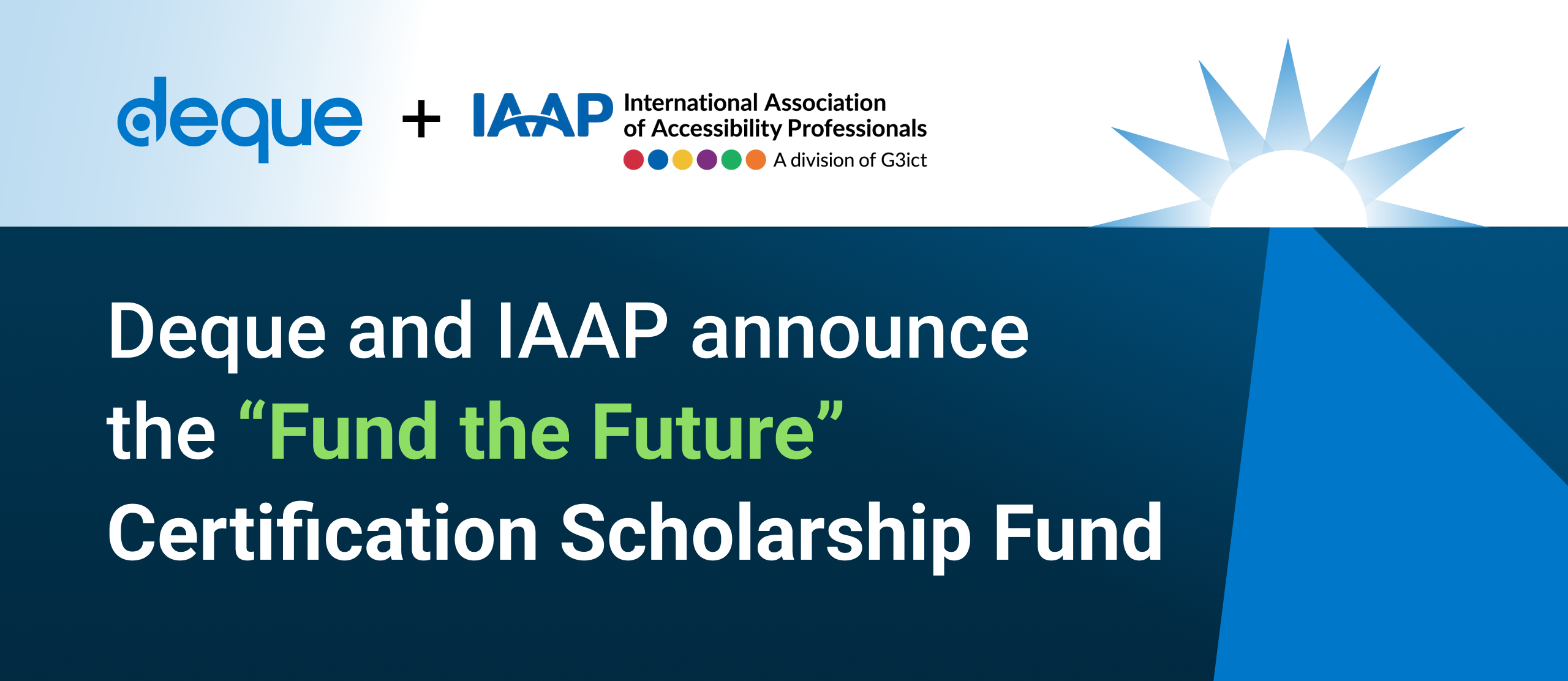 Deque and IAAP blog header