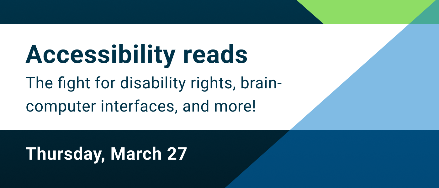 Accessibility reads March 27