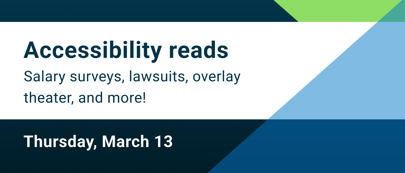 Blog ML Recurring A11Y Reads March 13