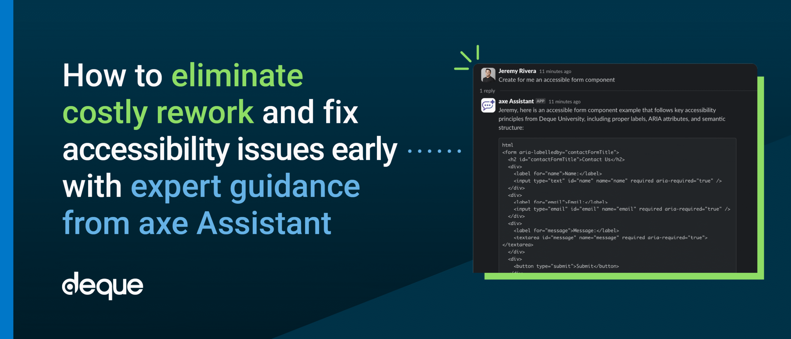 Deque axe assistant 8.11 Blog Featured Image