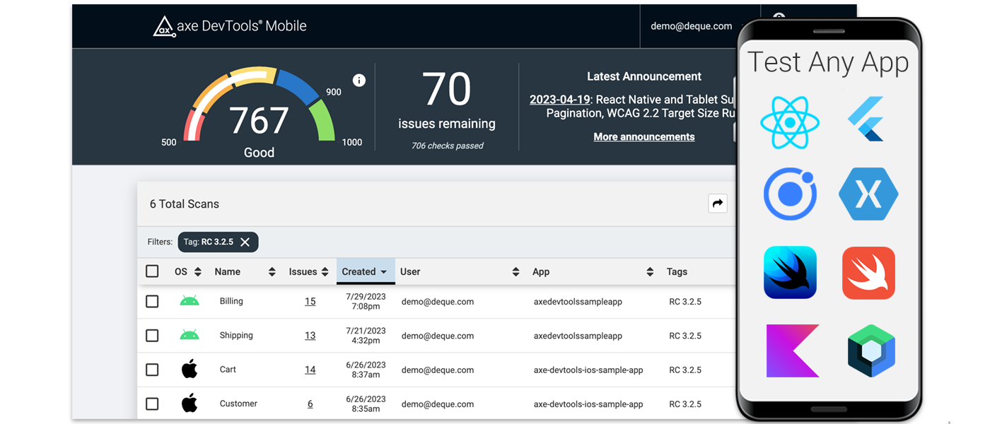 axeDevTools next gen mobile blog announcement logos[1]