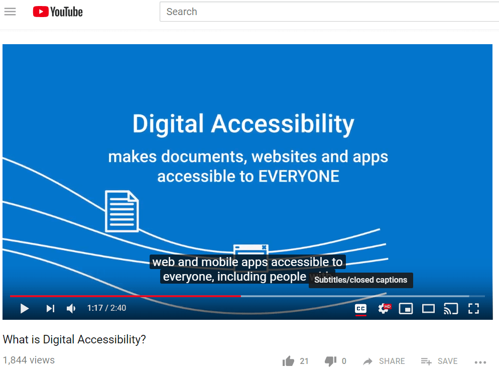 youtube screenshot captions